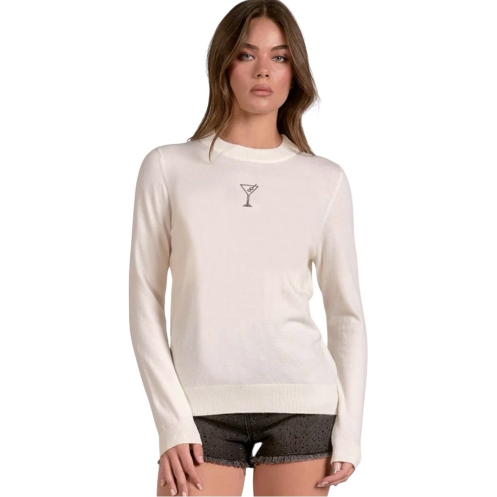 Elan Martini Sweater in Black or White, Sizes XS and S NWT - Picture 7 of 9